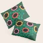 Colorful Abstract Sunflowers Pillow Sham Gallery Image 3