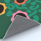 Colorful Abstract Sunflowers Rug Gallery Image 4