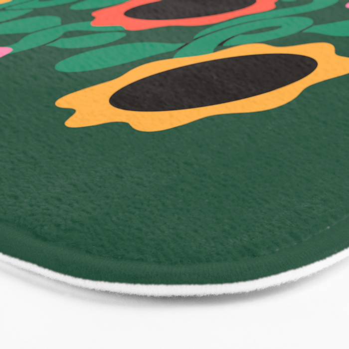 Colorful Abstract Sunflowers Bath Mat Gallery Image 3