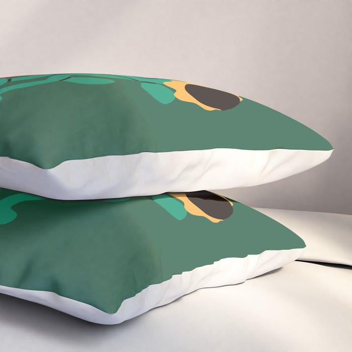 Colorful Abstract Sunflowers Pillow Sham Gallery Image 3
