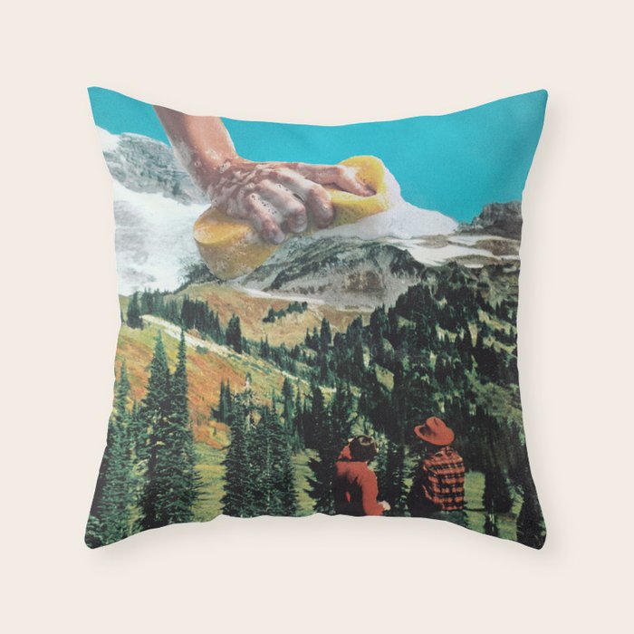 Rub-A-Dub Ridge / Mountain Scrub Throw Pillow Gallery Image 1