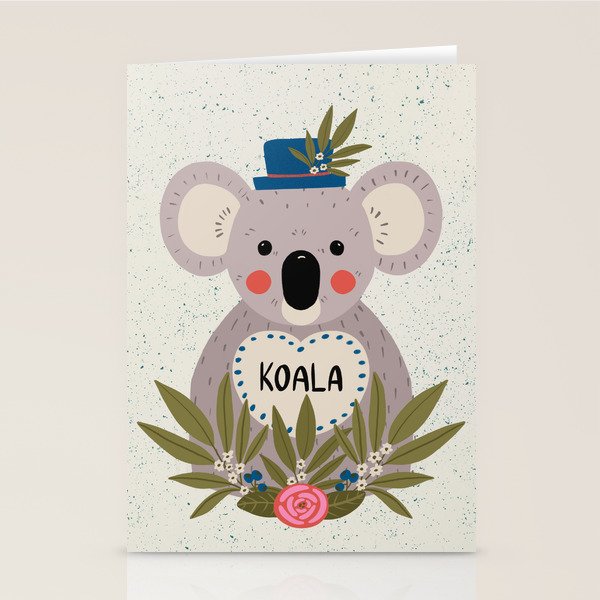 Koala with hat  Stationery Card Gallery Image 2