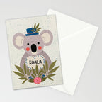 Koala with hat  Stationery Card Gallery Image 2