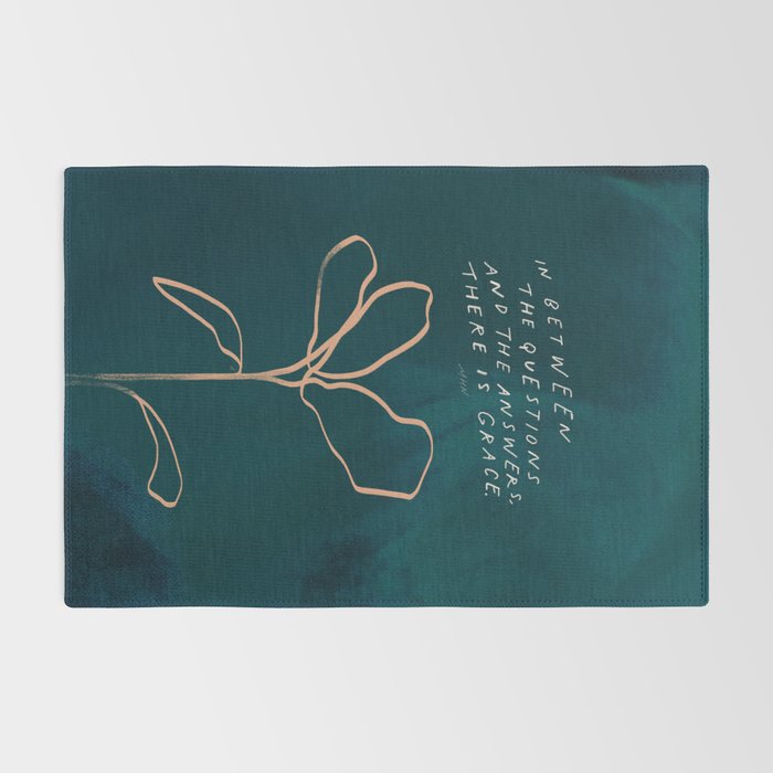 "In Between The Questions And The Answers, There Is Grace." Rug Gallery Image 2