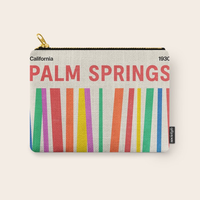 Palm Springs 1930: Retro Mid-Century Edition  Carry All Pouch Gallery Image 1