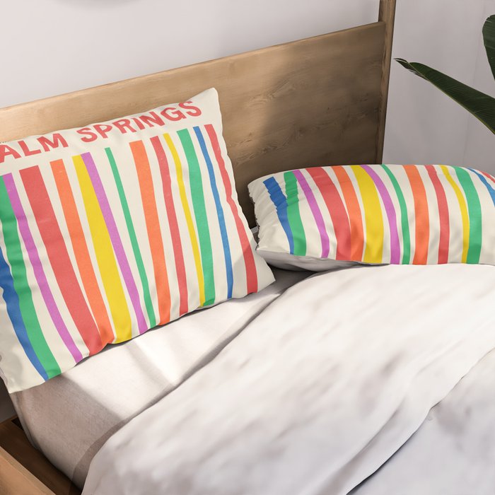 Palm Springs 1930: Retro Mid-Century Edition  Pillow Sham Gallery Image 2
