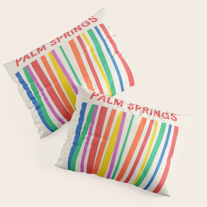 Palm Springs 1930: Retro Mid-Century Edition  Pillow Sham Gallery Image 1
