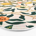 Lemon tree pattern vintage William Morris print Bath Mat Gallery Image 3