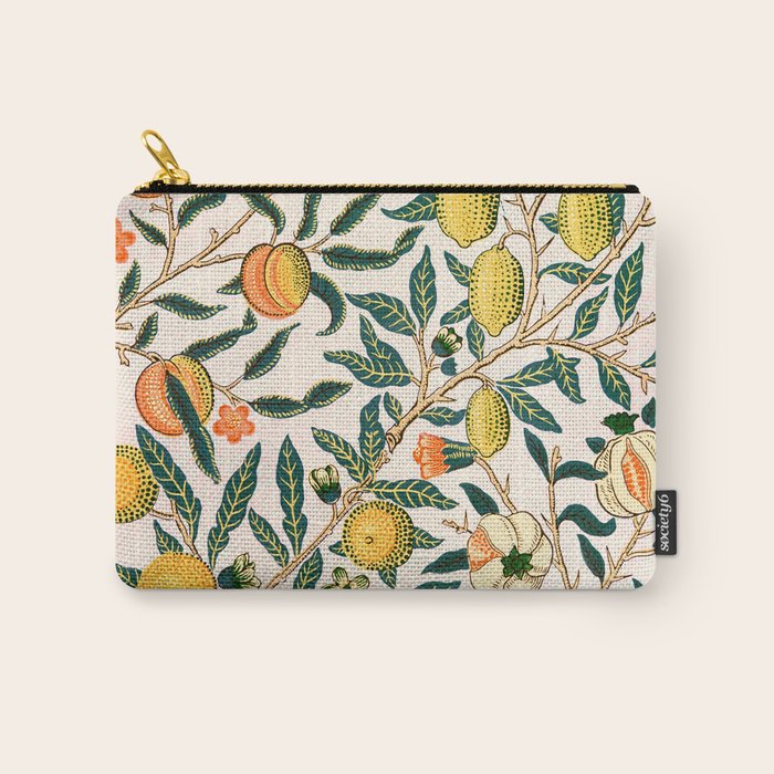 Lemon tree pattern vintage William Morris print Carry All Pouch Gallery Image 1