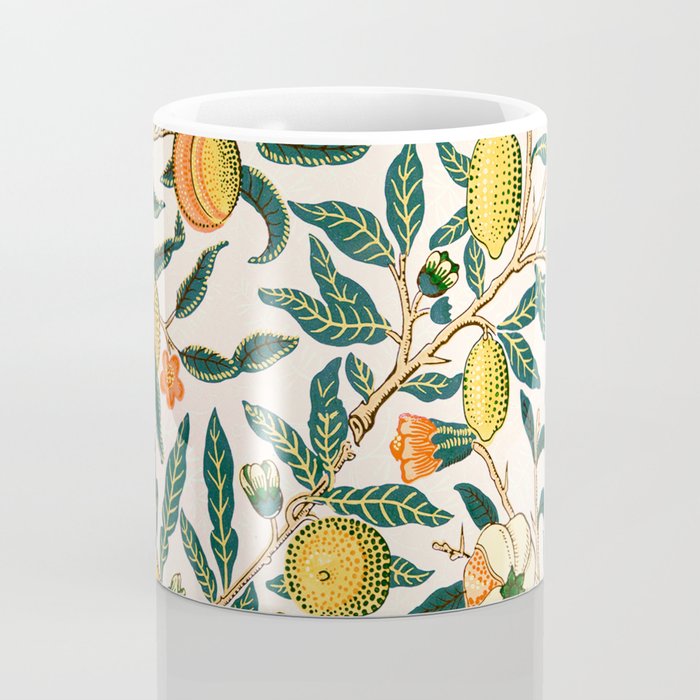 Lemon tree pattern vintage William Morris print Coffee Mug Gallery Image 4