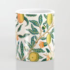 Lemon tree pattern vintage William Morris print Coffee Mug Gallery Image 4