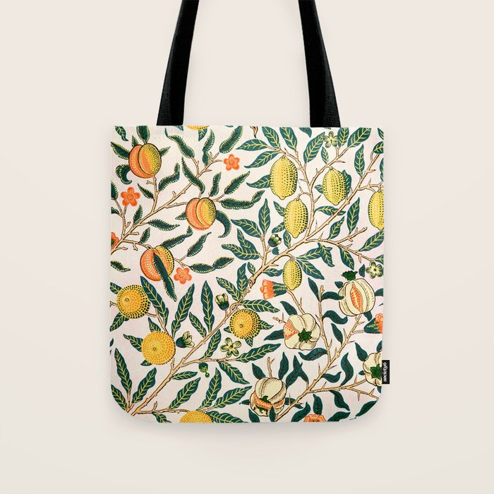 Lemon tree pattern vintage William Morris print Tote Bag Gallery Image 1
