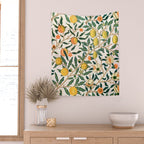 Lemon tree pattern vintage William Morris print Wall Tapestry Gallery Image 2
