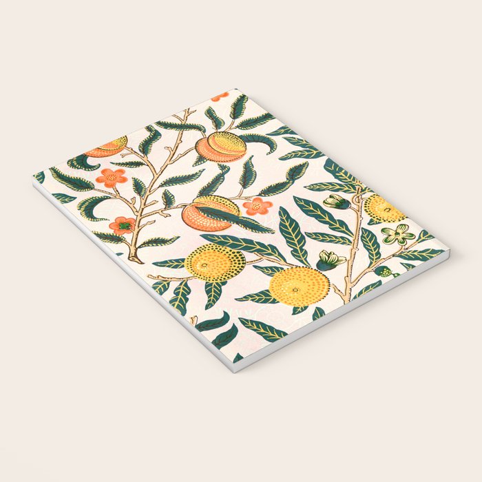 Lemon tree pattern vintage William Morris print Notebook Gallery Image 3