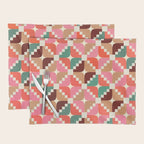 Winter Retro Quilt Pattern Placemat Gallery Image 1