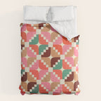 Winter Retro Quilt Pattern Comforter Gallery Image 6