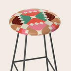 Winter Retro Quilt Pattern Stool Gallery Image 2