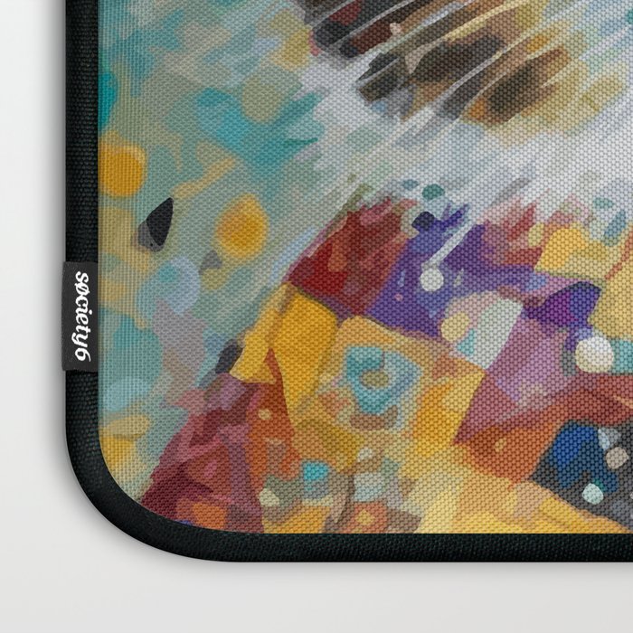 Gustav Klimt Style Calico Cat with Elegant Designer Jacket Laptop Sleeve Gallery Image 3