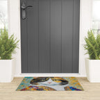 Gustav Klimt Style Calico Cat with Elegant Designer Jacket Welcome Mat Gallery Image 3