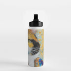 Gustav Klimt Style Calico Cat with Elegant Designer Jacket Water Bottle Gallery Image 2