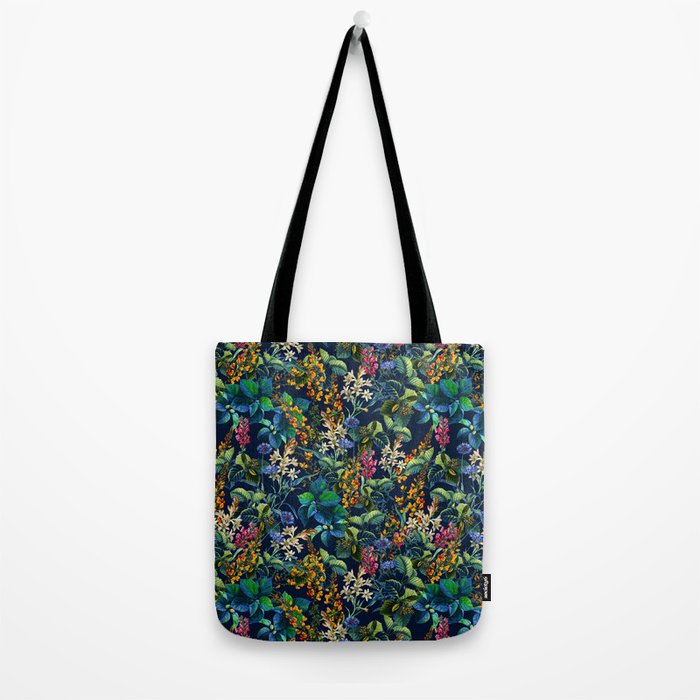 Blue Night Garden Tote Bag Gallery Image 2