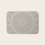 Mandala - Taupe Bath Mat Gallery Image 1