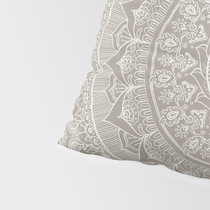 Mandala - Taupe Pillow Sham Gallery Image 4