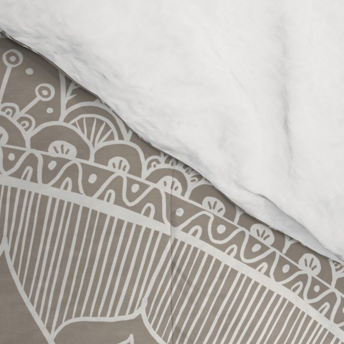 Mandala - Taupe Comforter Gallery Image 4