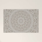 Mandala - Taupe Welcome Mat Gallery Image 1