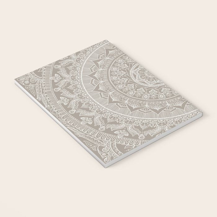 Mandala - Taupe Notebook Gallery Image 3