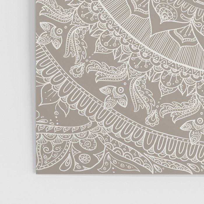 Mandala - Taupe Poster Gallery Image 3