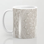 Mandala - Taupe Coffee Mug Gallery Image 3