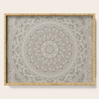 Mandala - Taupe Serving Tray Gallery Image 1