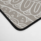Mandala - Taupe Desk Mat Gallery Image 4