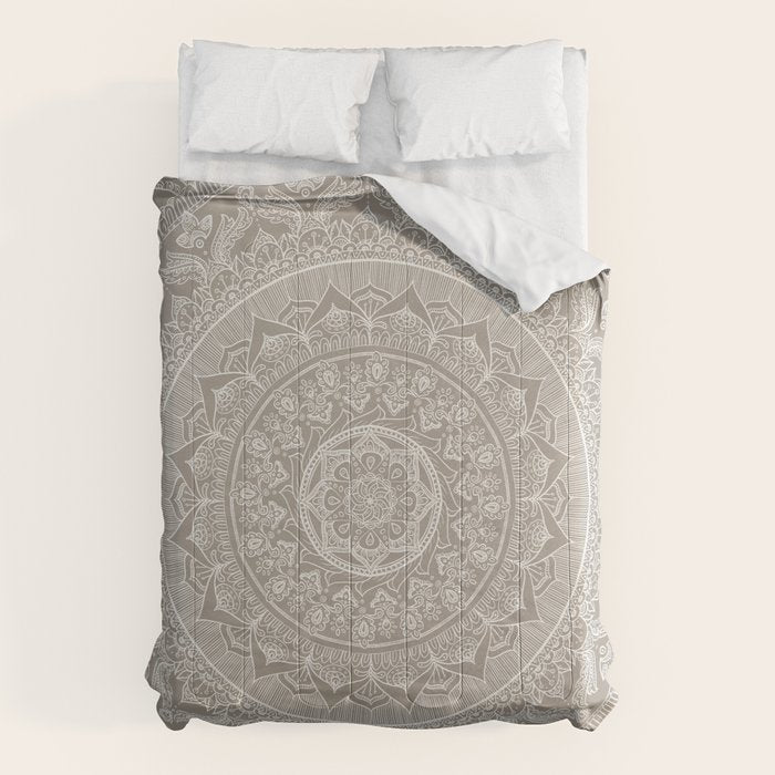 Mandala - Taupe Comforter Gallery Image 6