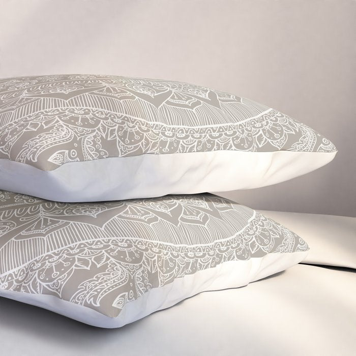 Mandala - Taupe Pillow Sham Gallery Image 3