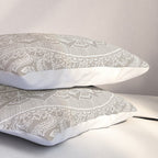 Mandala - Taupe Pillow Sham Gallery Image 3