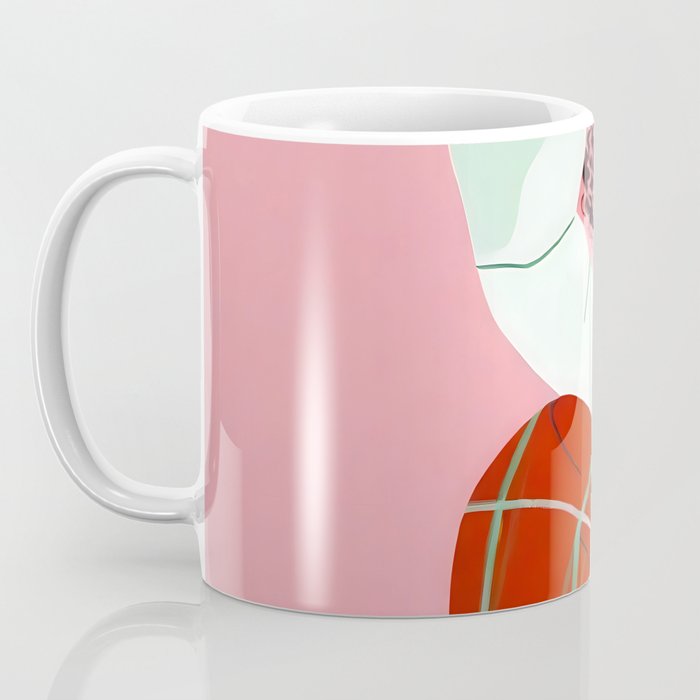 Un-Confine, Free Spirit Colorful People, Plaid Check Pattern Black Woman Afro, Tartar Fashion Eclectic Bohemian, Hep Chic Illustration Painting Coffee Mug Gallery Image 3