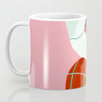 Un-Confine, Free Spirit Colorful People, Plaid Check Pattern Black Woman Afro, Tartar Fashion Eclectic Bohemian, Hep Chic Illustration Painting Coffee Mug Gallery Image 3