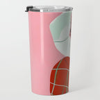 Un-Confine, Free Spirit Colorful People, Plaid Check Pattern Black Woman Afro, Tartar Fashion Eclectic Bohemian, Hep Chic Illustration Painting Travel Mug Gallery Image 3
