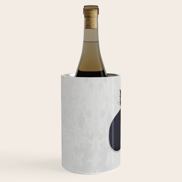 Black Silly Cat  Wine Chiller Gallery Image 2