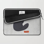 Black Silly Cat  Laptop Sleeve Gallery Image 2