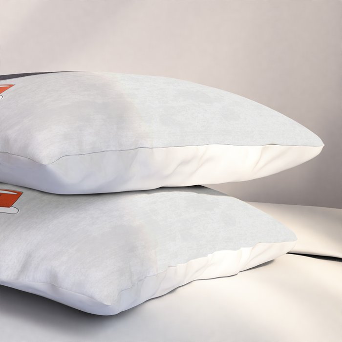 Black Silly Cat  Pillow Sham Gallery Image 3