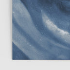 Dusty Blue Ink Swirl - Moody Indigo Wash Poster Gallery Image 3