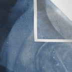 Dusty Blue Ink Swirl - Moody Indigo Wash Wall Tapestry Gallery Image 3