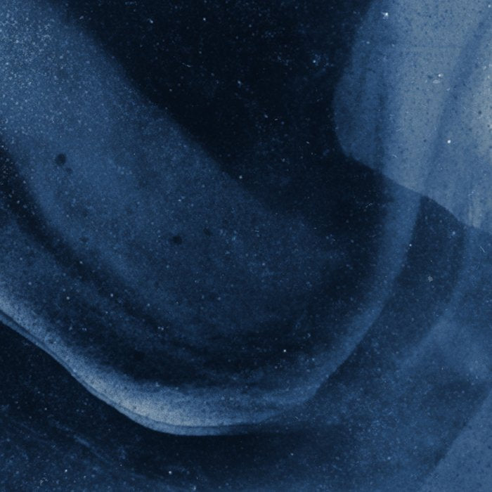Dusty Blue Ink Swirl - Moody Indigo Wash Coffee Mug Gallery Image 2