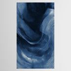 Dusty Blue Ink Swirl - Moody Indigo Wash Tablecloth Gallery Image 2