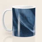 Dusty Blue Ink Swirl - Moody Indigo Wash Coffee Mug Gallery Image 3