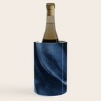 Dusty Blue Ink Swirl - Moody Indigo Wash Wine Chiller Gallery Image 2