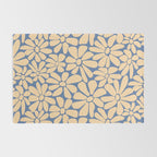 Retro Floral - Indigo  Rug Gallery Image 2